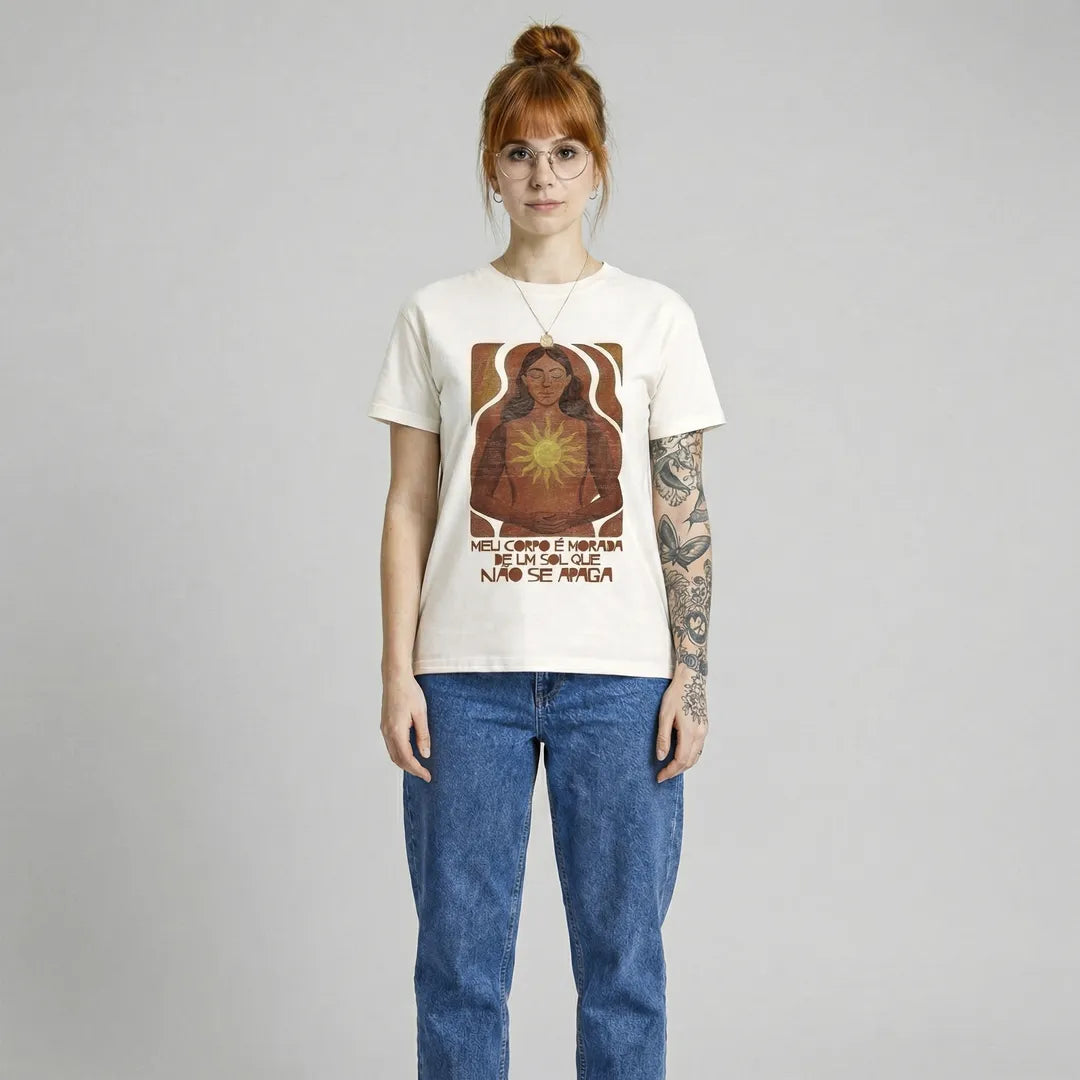 Camiseta Basica MeuCorpo Feminina Off White 02