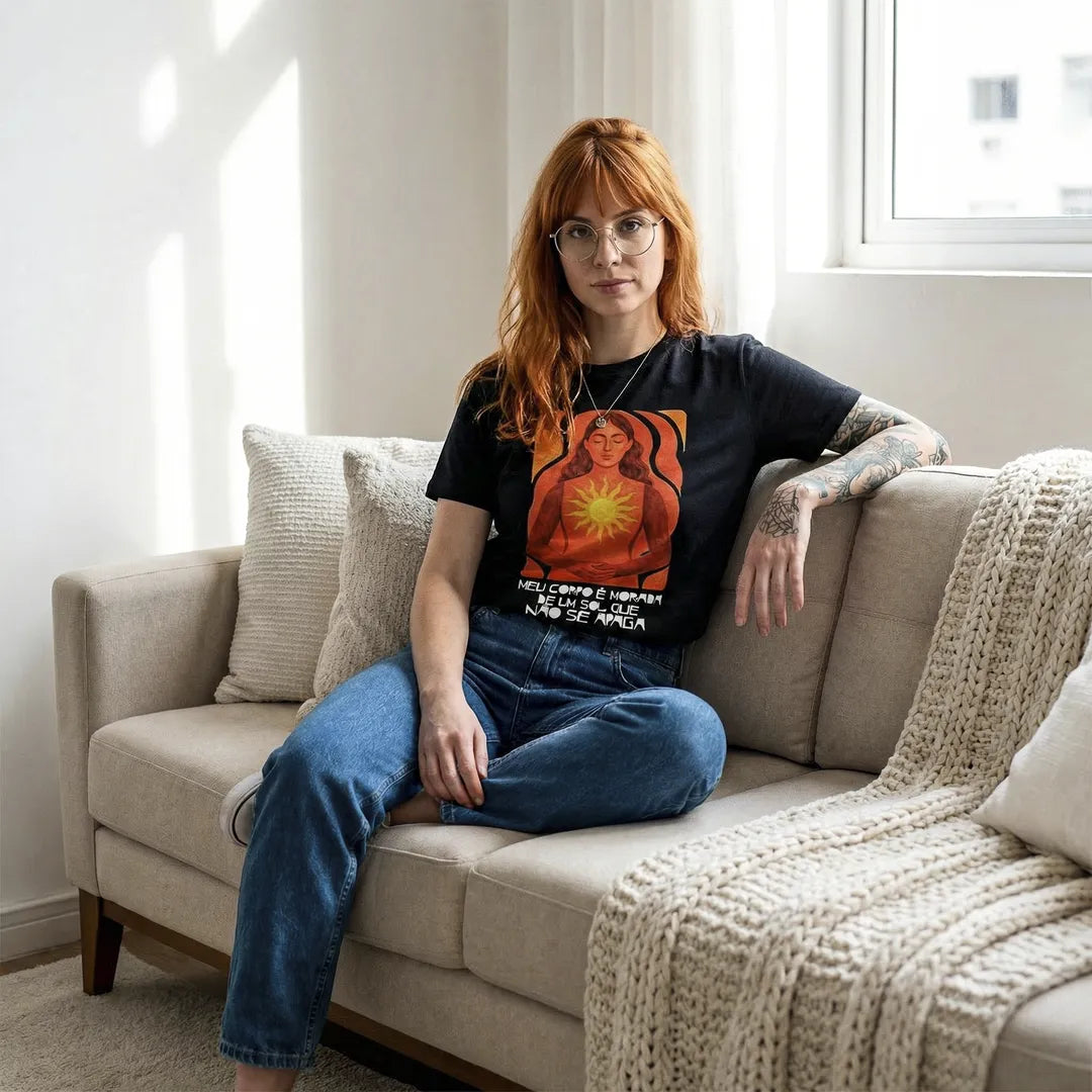 Camiseta Basica MeuCorpo Feminina Preto 04