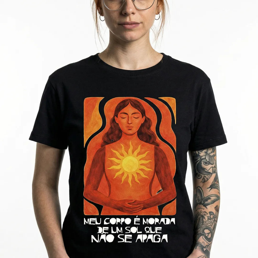 Camiseta Basica MeuCorpo Feminina Preto 06