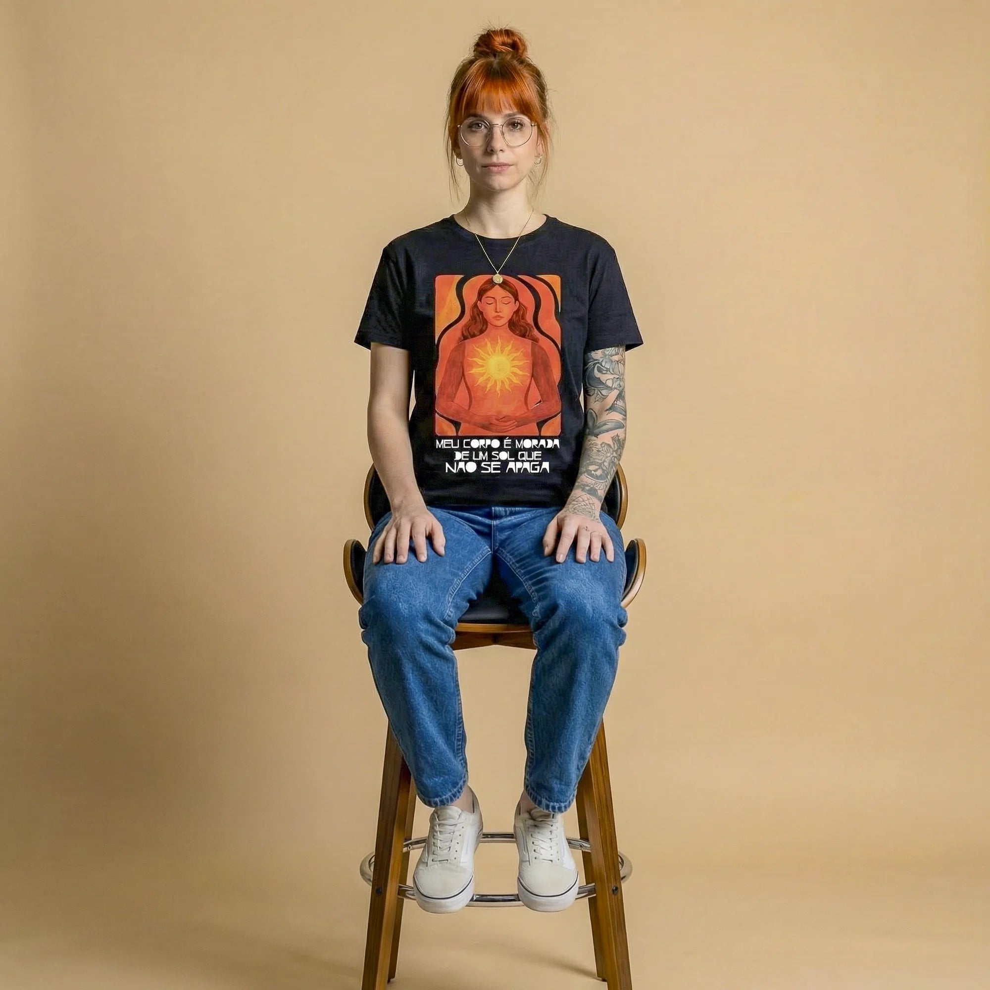 Camiseta Basica MeuCorpo Feminina Preto