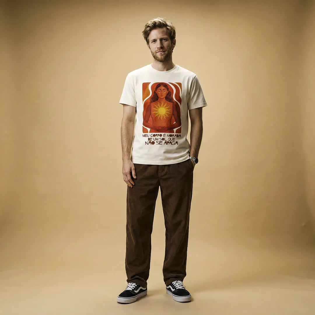 Camiseta Basica MeuCorpo Masculina Off White 03