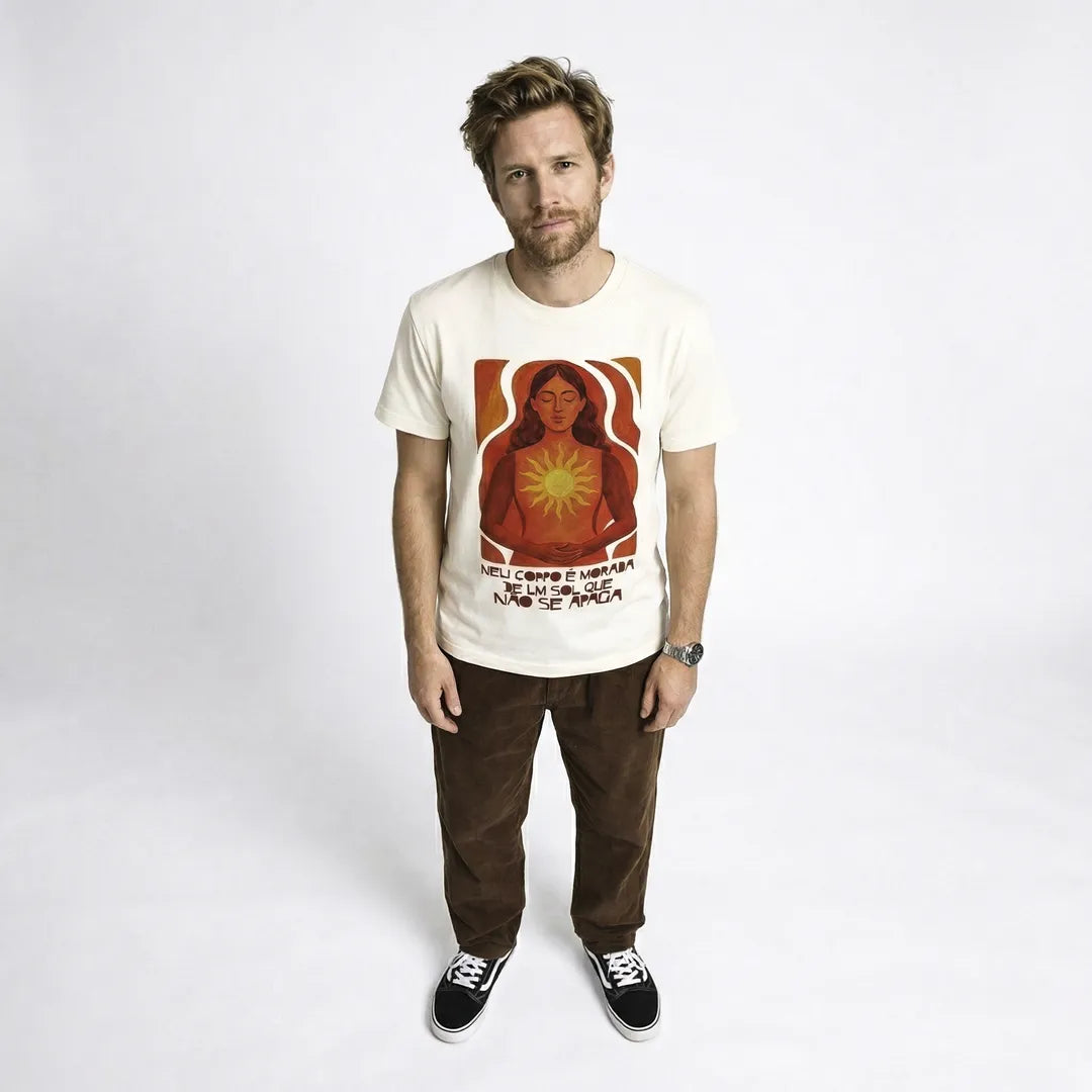 Camiseta Basica MeuCorpo Masculina Off White 06