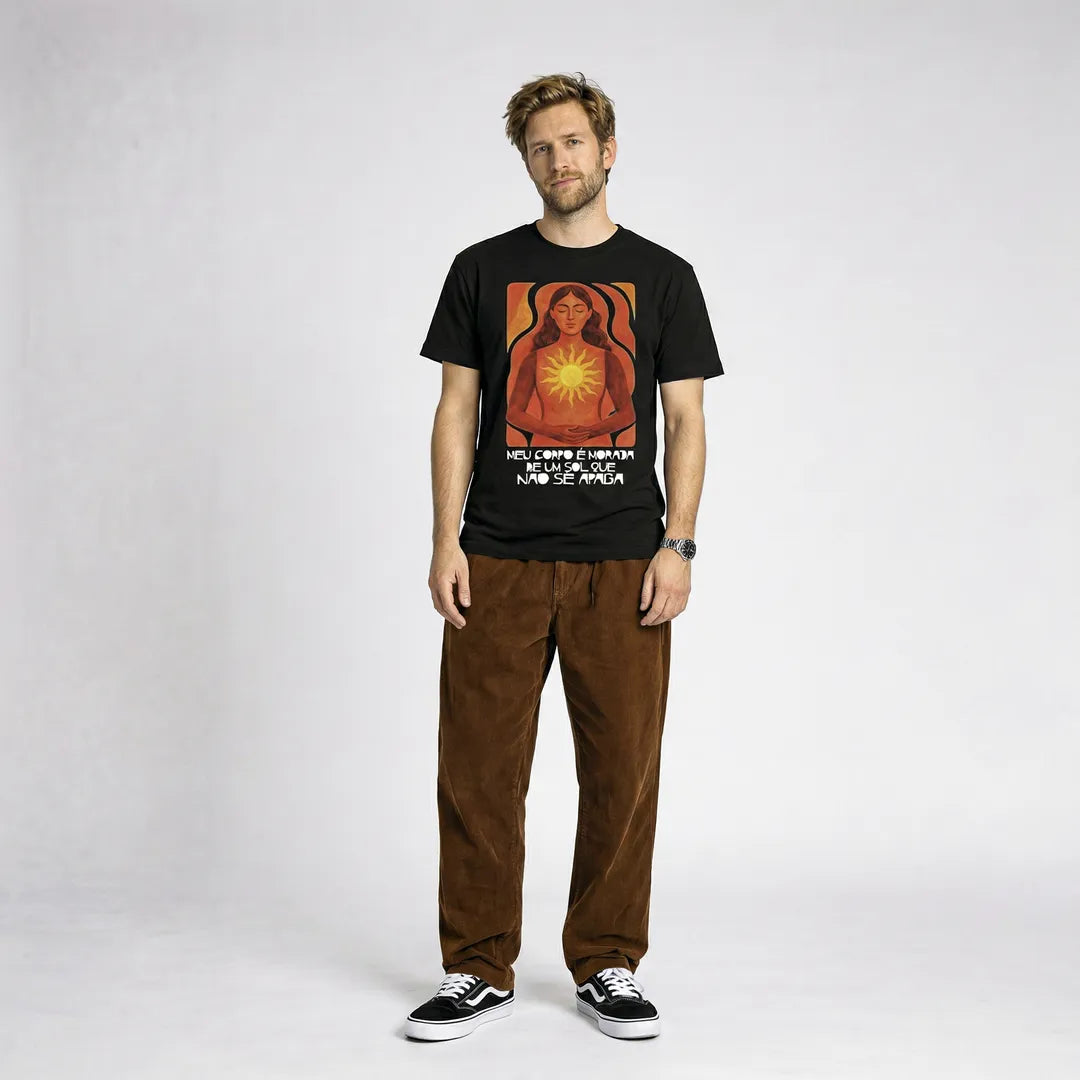 Camiseta Basica MeuCorpo Masculina Preto 02