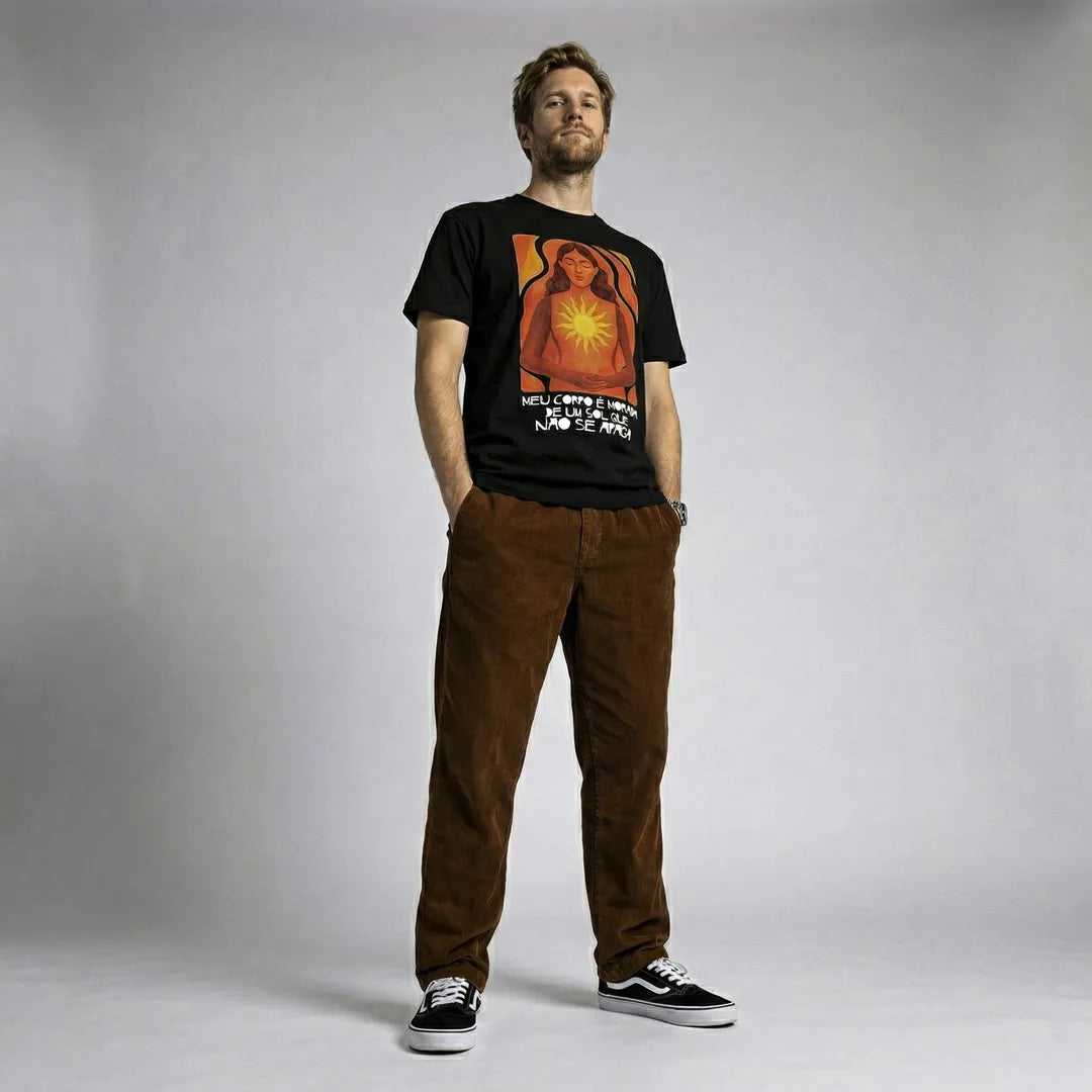 Camiseta Basica MeuCorpo Masculina Preto 04