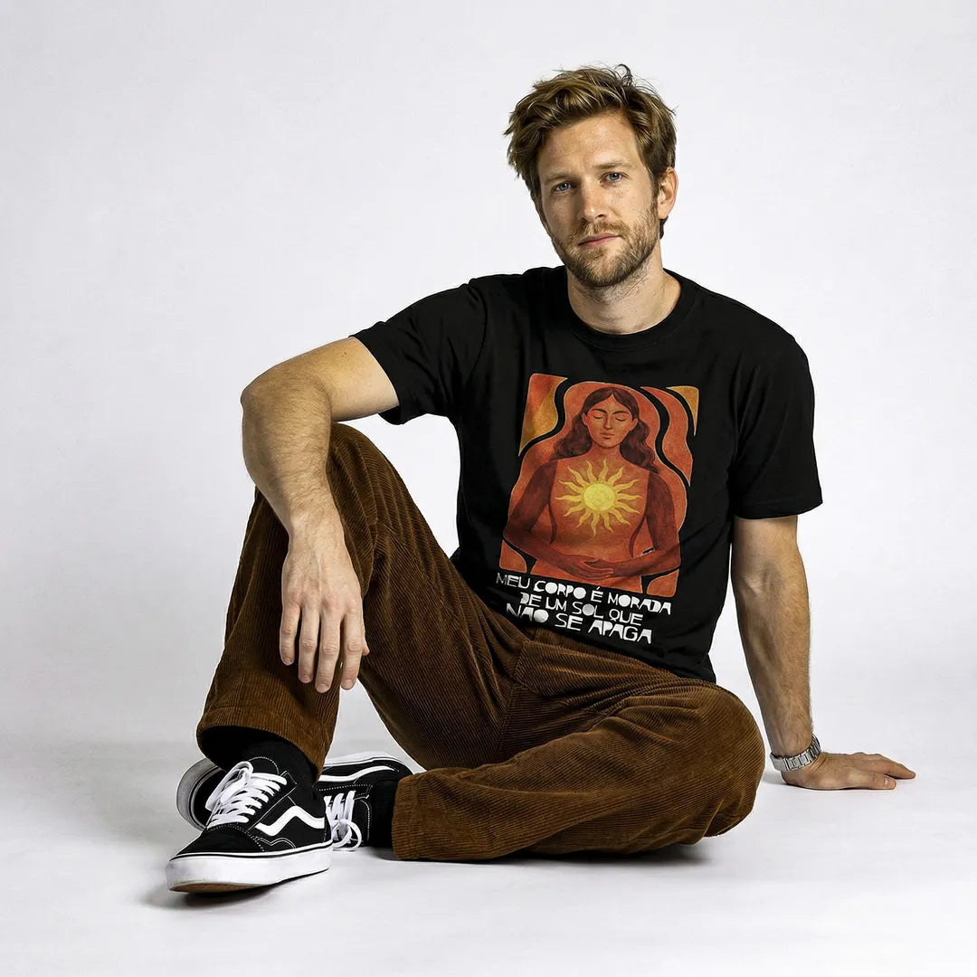 Camiseta Basica MeuCorpo Masculina Preto 05