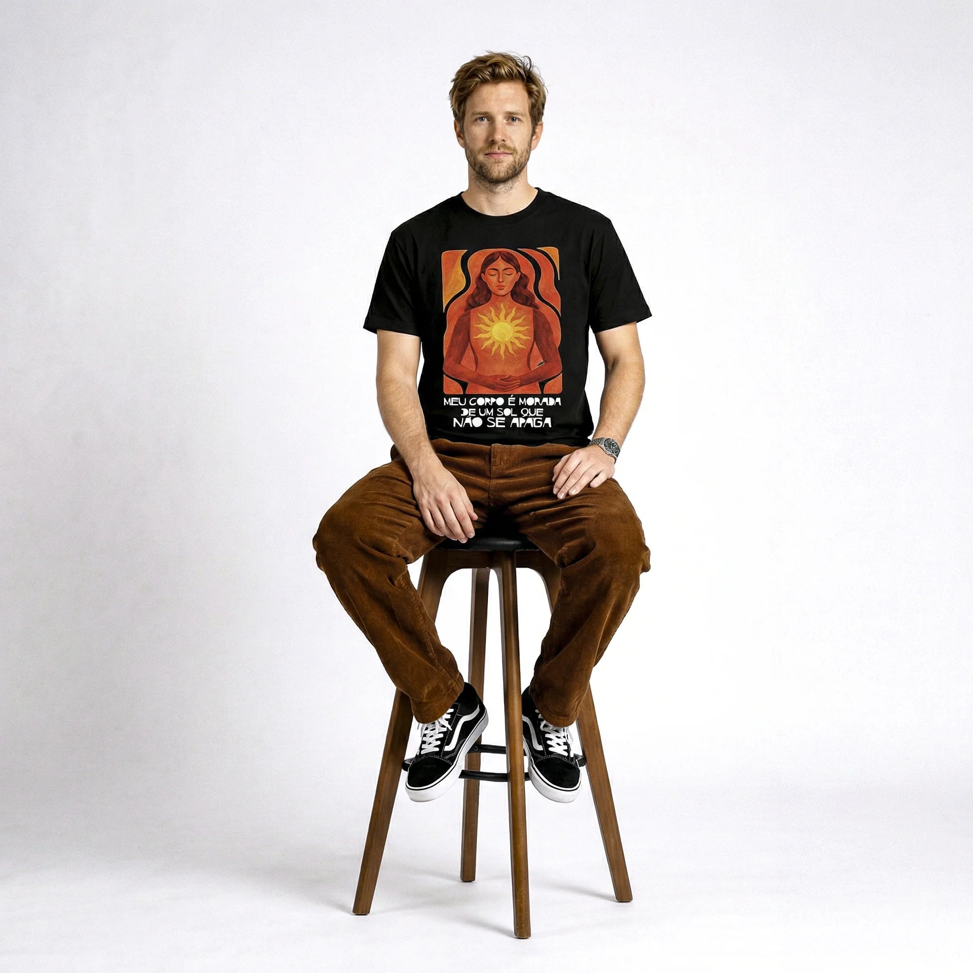 Camiseta Basica MeuCorpo Masculina Preto