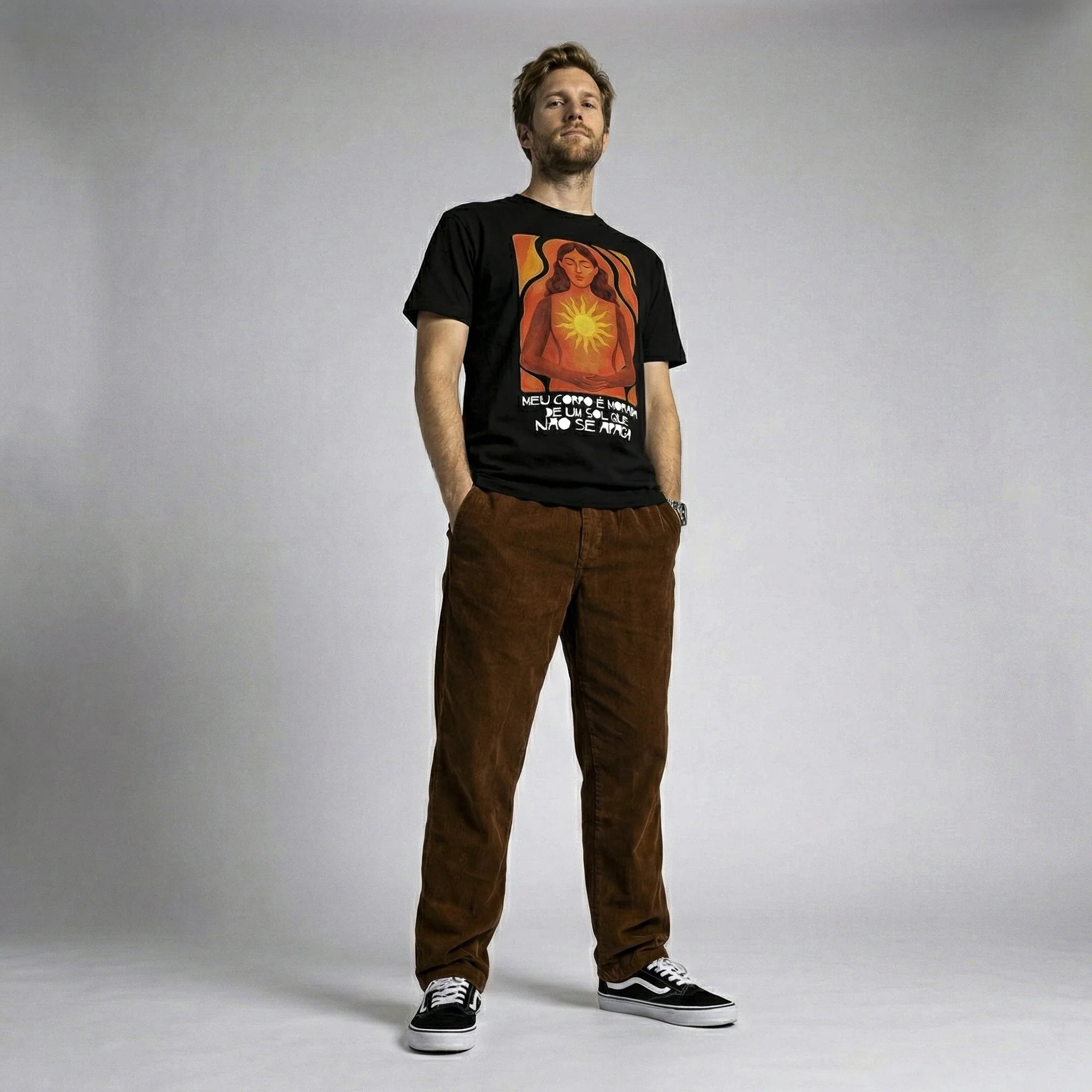 Camiseta Basica MeuCorpo Masculina Preto