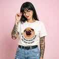 Camiseta Basica NAOVOUPARAR Feminina Off-White