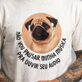 Camiseta Basica NAOVOUPARAR Masculina Off-White
