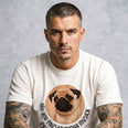 Camiseta Basica NAOVOUPARAR Masculina Off-White