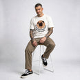 Camiseta Basica NAOVOUPARAR Masculina Off-White