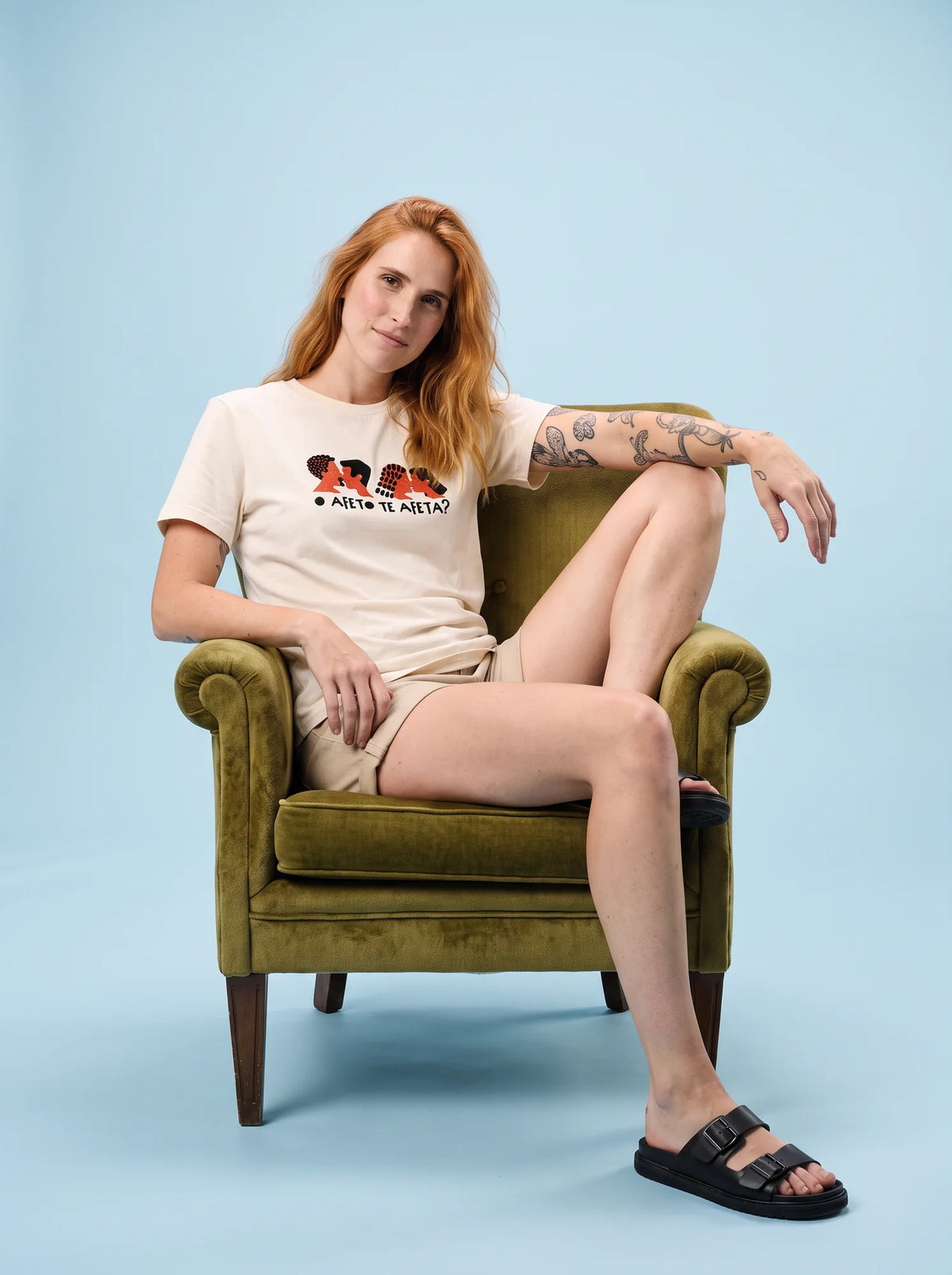 Camiseta Básica O Afeto Te Afeta? - Feminina Off-White