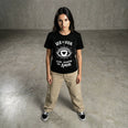 Camiseta Basica OLHOS-AMOR Feminina Preto
