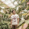 Camiseta Basica OLHOS-AMOR Masculina Off-White