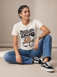 Camiseta Básica Procurando Ânimo - Feminina Off-White