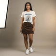 Camiseta Básica Saúde Mental é um Ato Revolucionário Feminina Off-White