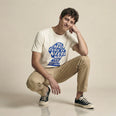 Camiseta Basica cabecamedos Masculina Off-White