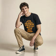 Camiseta Basica cabecamedos Masculina Preto