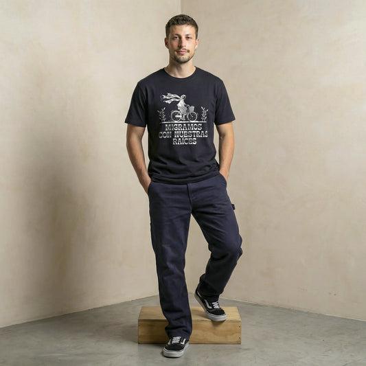 Camiseta Basica migramos Masculina Preto