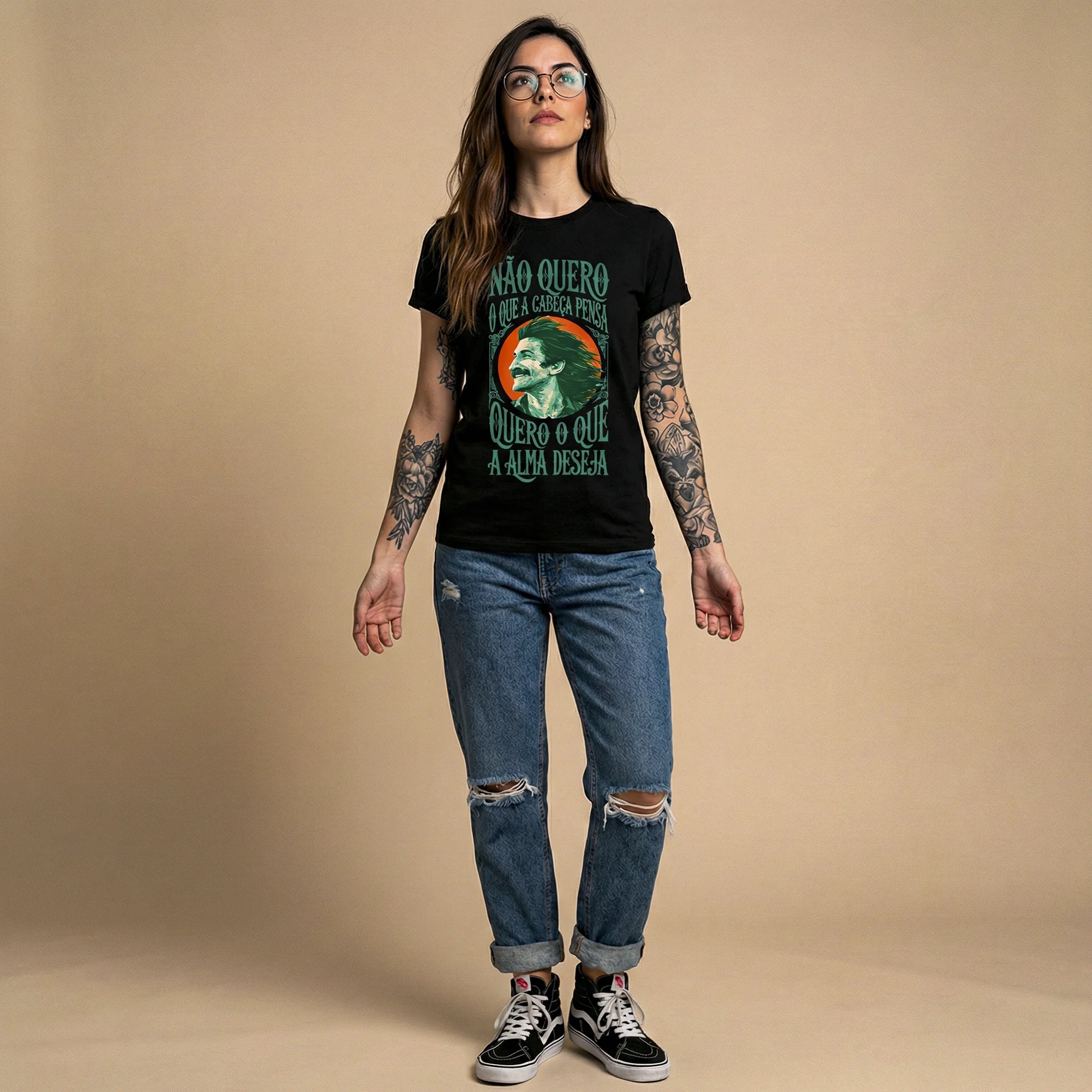 Camiseta Basica naoquero Feminina Preto