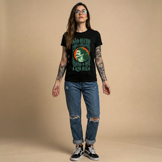 Camiseta Basica naoquero Feminina Preto