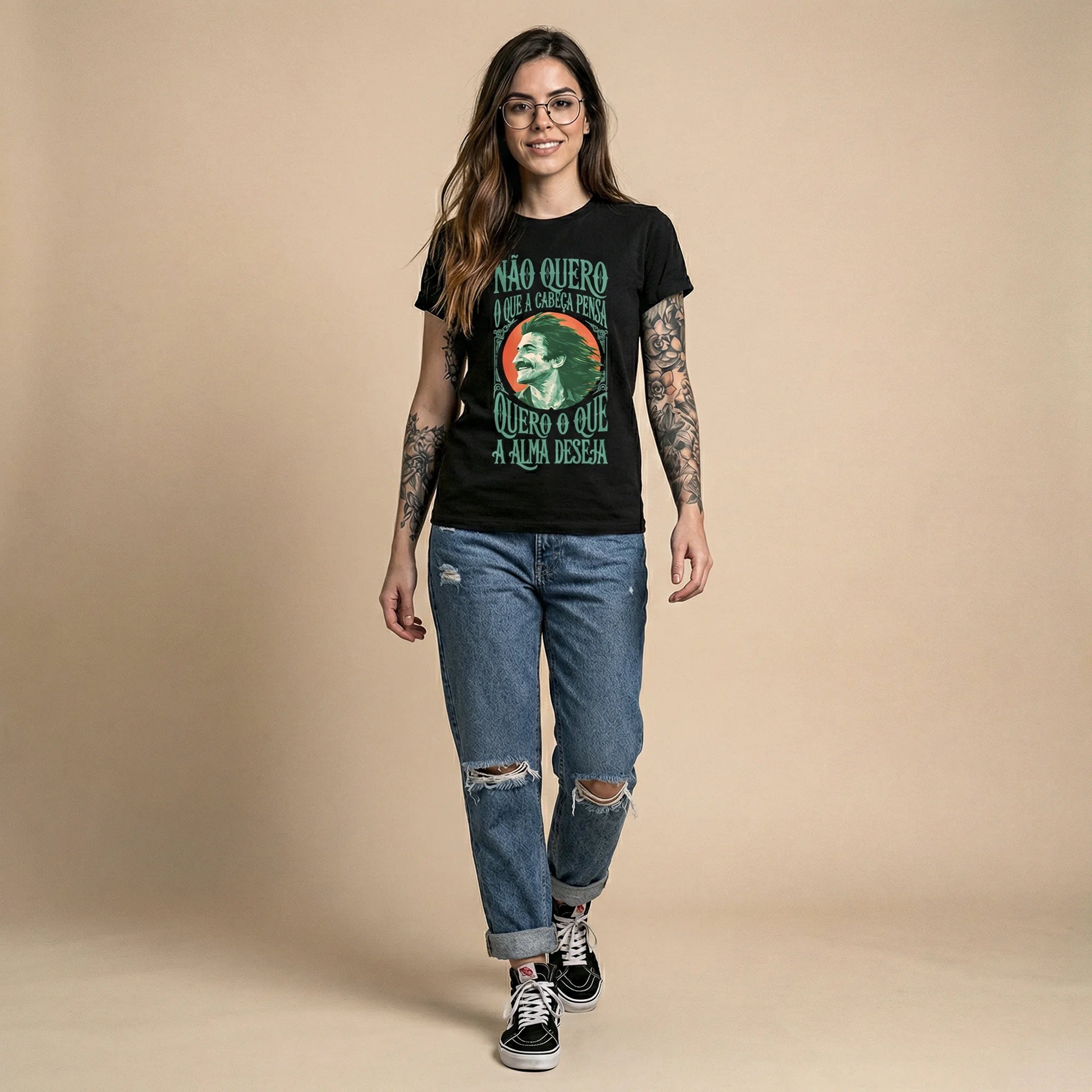 Camiseta Basica naoquero Feminina Preto