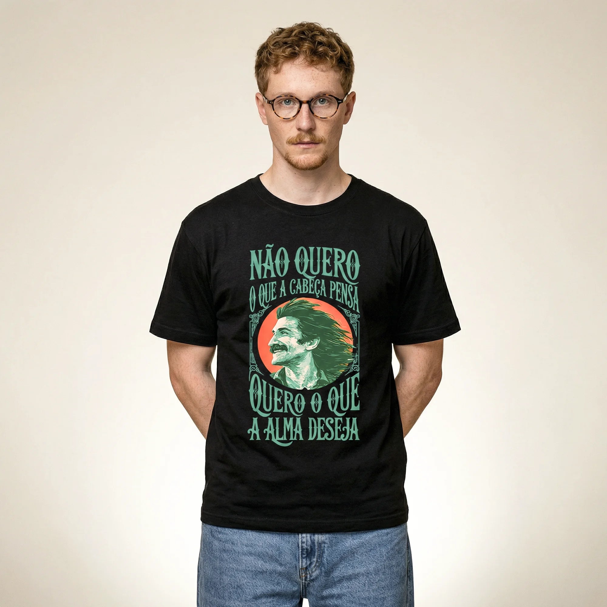 Camiseta Basica naoquero Masculina Preto