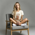 Camiseta Basica naorendas Feminina Off-White