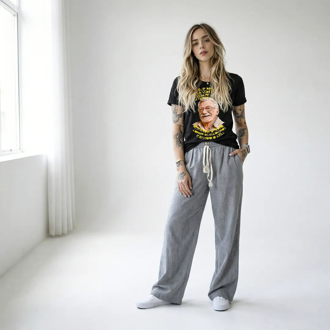 Camiseta Básica Não Te Rendas Feminina Preto