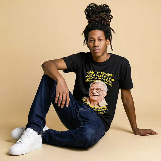 Camiseta Básica Não Te Rendas Masculina Preto