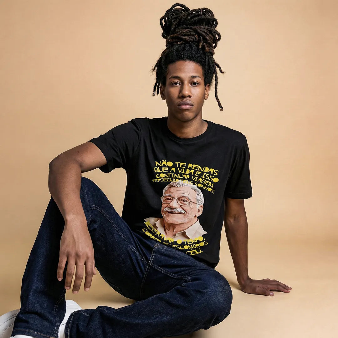 Camiseta Básica Não Te Rendas Masculina Preto