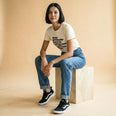 Camiseta Basica pecoprotecao Feminina Off-White