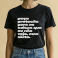 Camiseta Basica pecoprotecao Feminina Preto