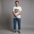 Camiseta Basica pecoprotecao Masculina Off-White