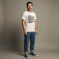 Camiseta Basica pecoprotecao Masculina Off-White