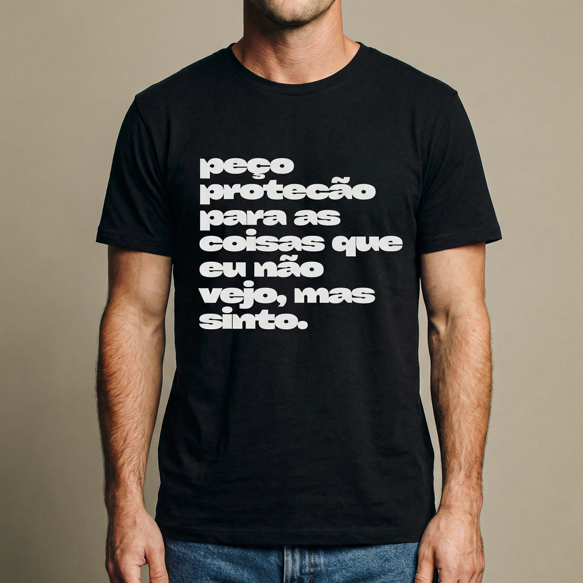 Camiseta Basica pecoprotecao Masculina Preto