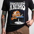 Camiseta Basica Procurando Animo Masculina Preto 01