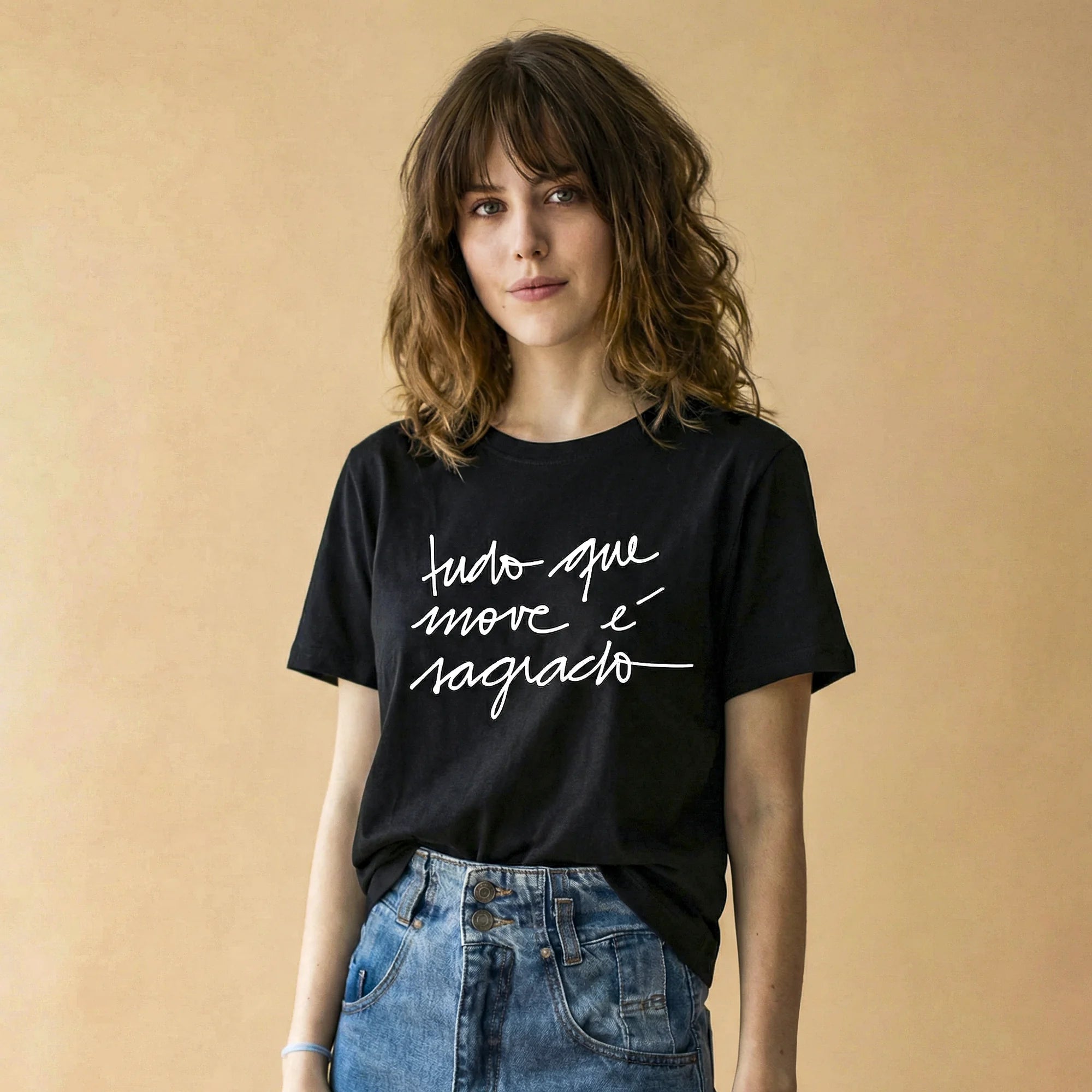 Camiseta Basica tudomove Feminina Preto