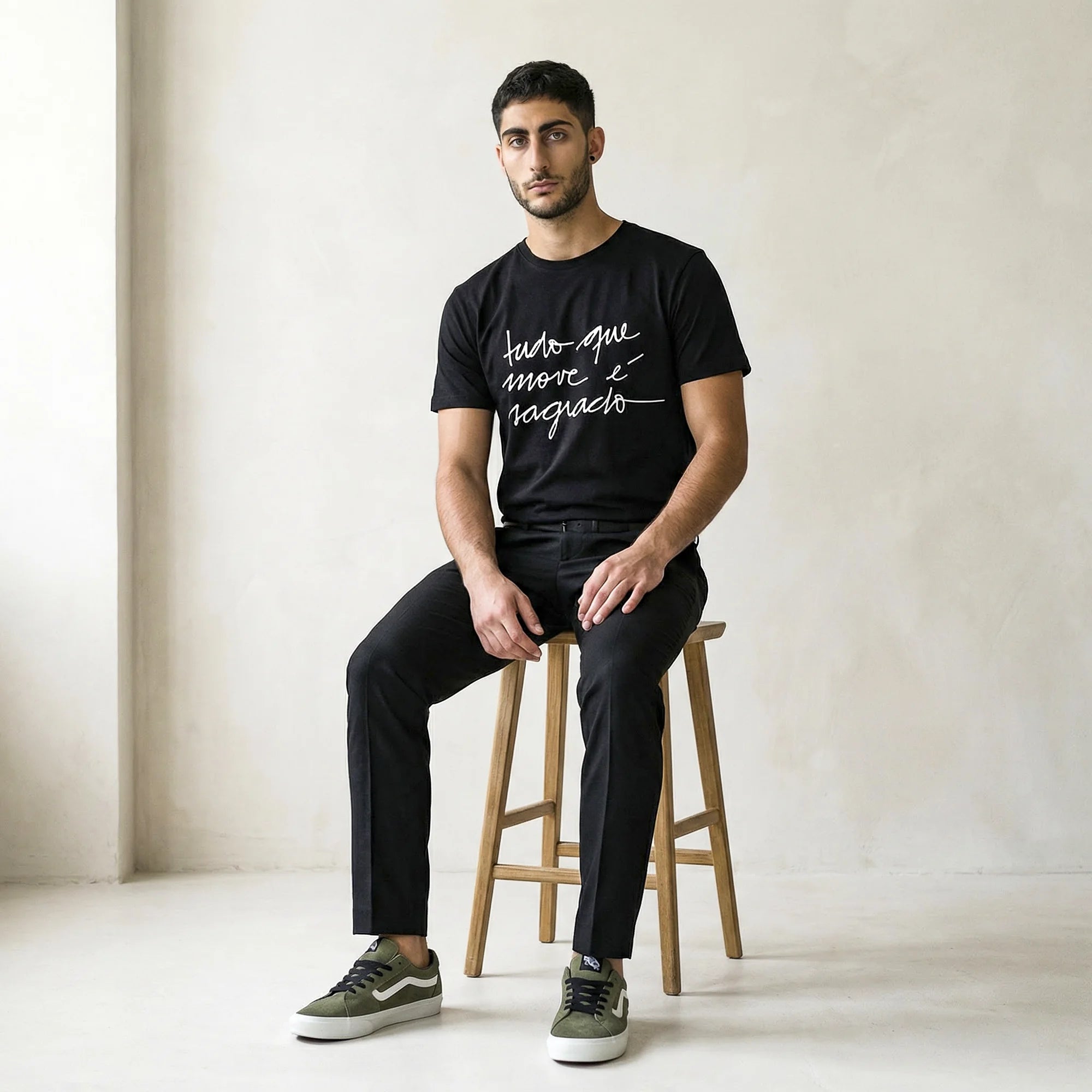 Camiseta Basica tudomove Masculina Preto