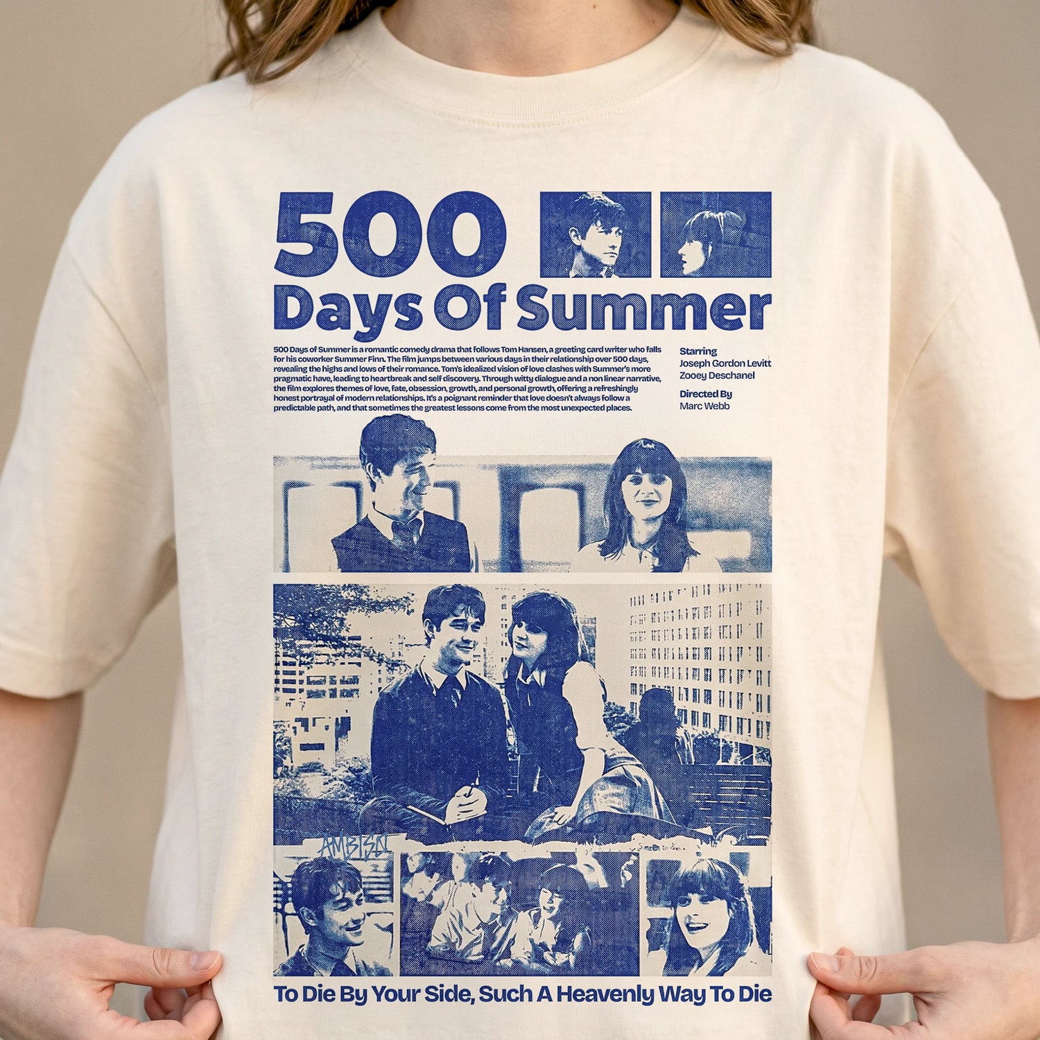 Camiseta Oversized 500days Feminina Off-White