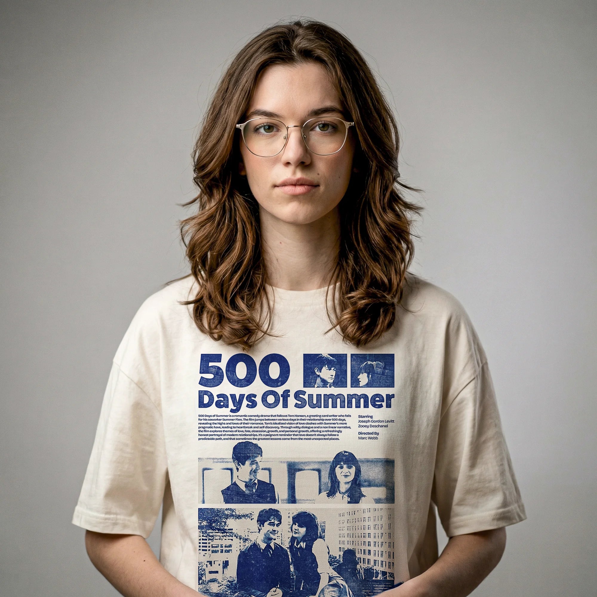 Camiseta Oversized 500days Feminina Off-White