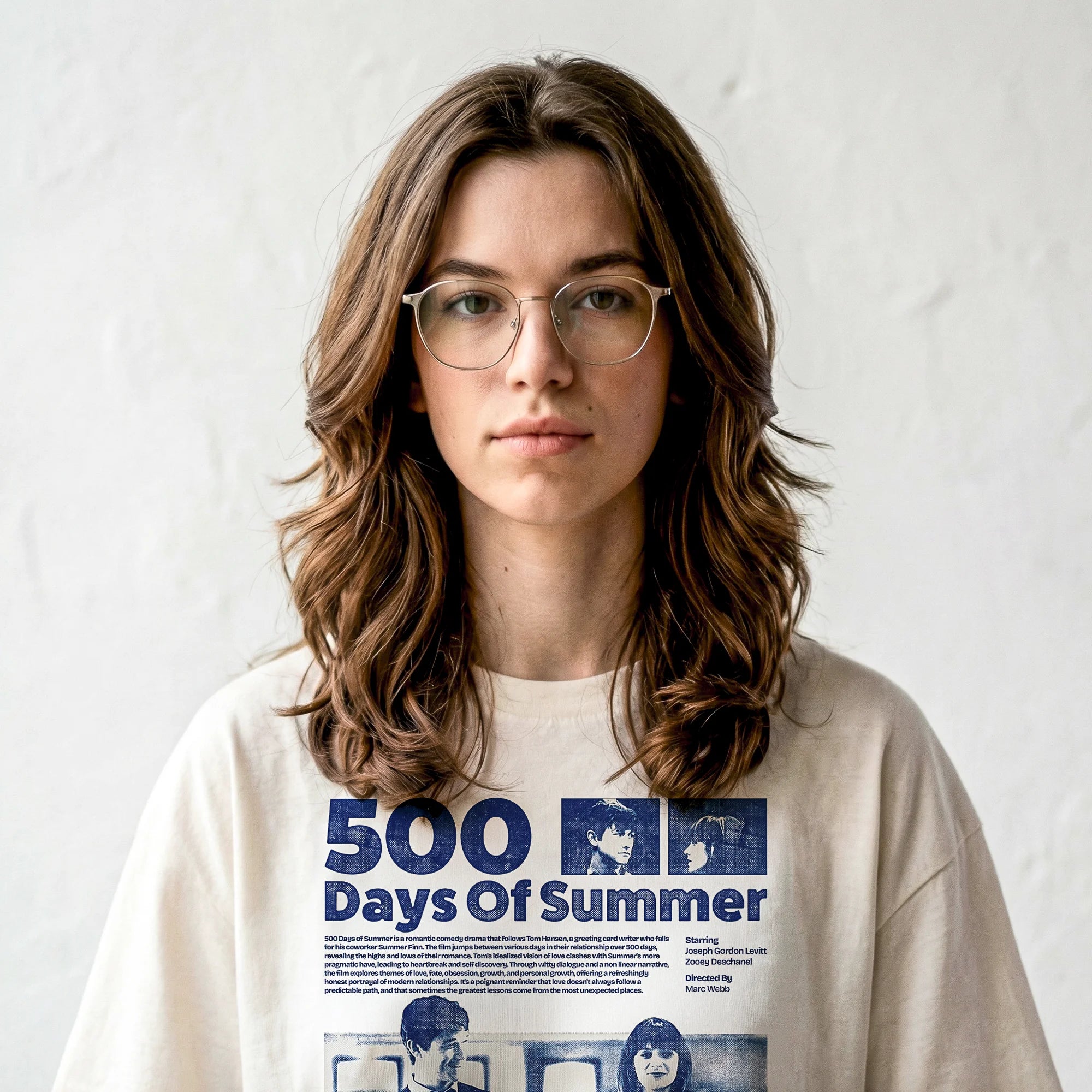 Camiseta Oversized 500days Feminina Off-White