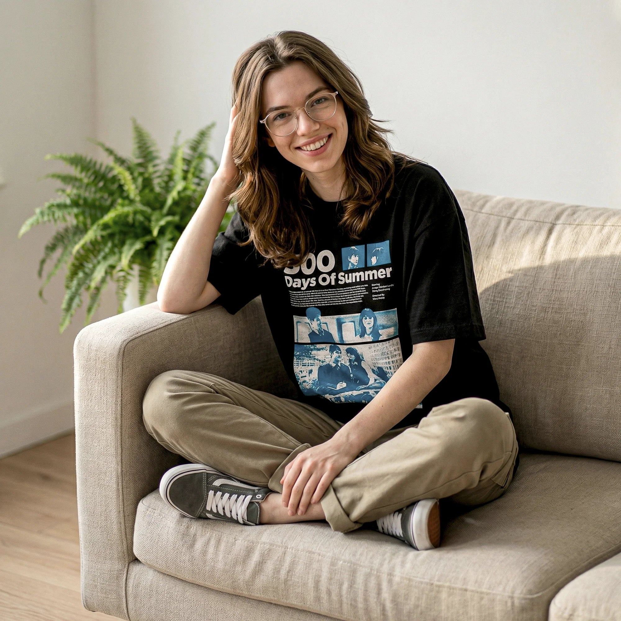 Camiseta Oversized 500days Feminina Preto