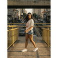 Camiseta Oversized ANSIEDAD Feminina Off-White