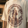 Camiseta Oversized ANSIEDAD Masculina Off-White