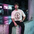 Camiseta Oversized ANSIEDAD Masculina Off-White