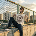 Camiseta Oversized ANSIEDAD Masculina Off-White