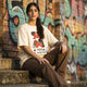 Camiseta Oversized Afeto Feminina Off-White