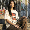 Camiseta Oversized Afeto Feminina Off-White