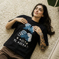Camiseta Oversized Afeto Feminina Preto